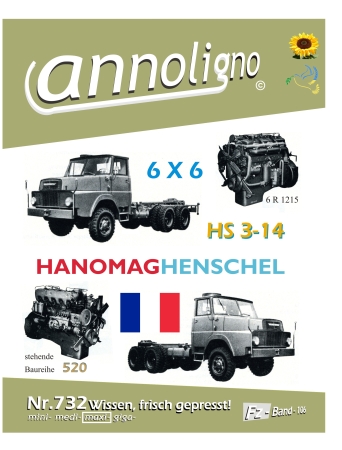 Henschel Gelände/Allrad LKW Typ HS 3-14 8/7 t 6 X 6 & Motor 6 R 1215 520 Bild- Bedienungsanleitung & Wartungsanleitung - annoligno 732